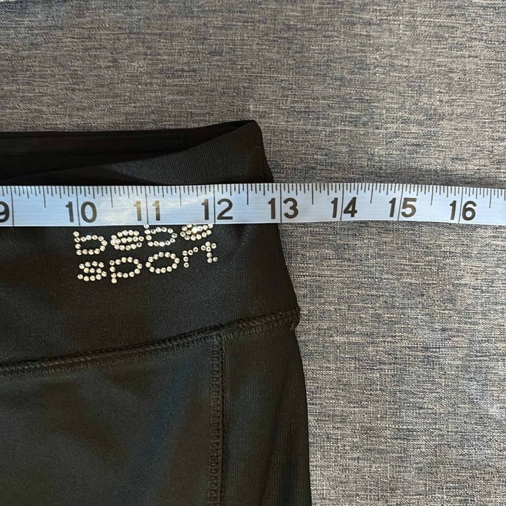 Bebe Sport Women’s Size M Bedazzled Shiny Leggings - Picture 5 of 7